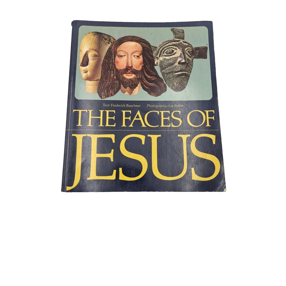 The Faces of Jesus Frederick Buechner Art Religion Vintage Book